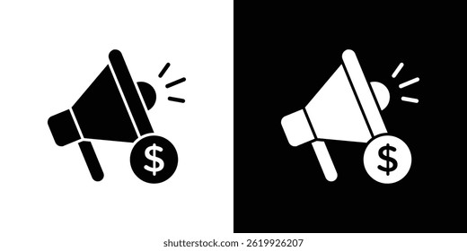Campaign icon vector, solid logo illustration, pictogram