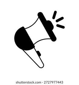 Campaign icon with white background vector stock illustration