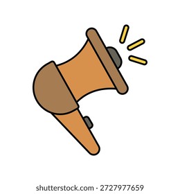Campaign icon with white background vector stock illustration