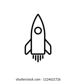 Campaign launch icon, startup symbol. Simple illustration for web or mobile app, flat vector