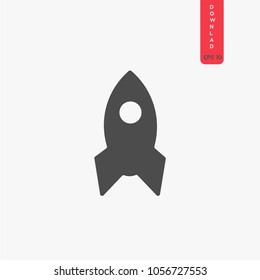 Campaign launch vector icon, rocket symbol. Modern, simple flat vector illustration for web site or mobile app

