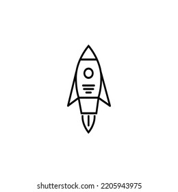 Campaign launch vector icon, rocket symbol. Modern, simple flat vector illustration for web site or mobile app