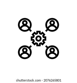 icono CAMPAÑA MANAGEMENT en vector. Logotipo