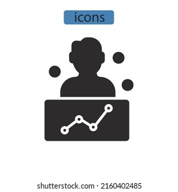 campaign management icons  symbol vector elements for infographic web
