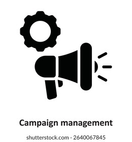 Campaign management Vector Icon which can easily modify or edit
