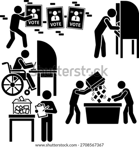 Campaign, Polling, and Ballot Counting Pictograms