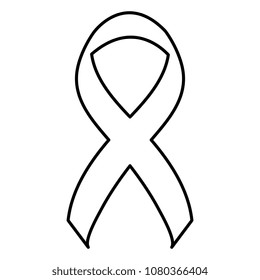campaign ribbon isolated icon