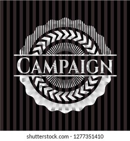 Campaign silver shiny badge