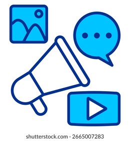 Campaign Simple Icon Vector Illustration Concept