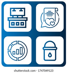 campaign simple icons set. Contains such icons as Ads, Vows, Marketing, Water bucket, can be used for web, mobile and logo