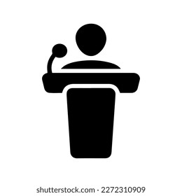 campaign speech icon vector isolated on background