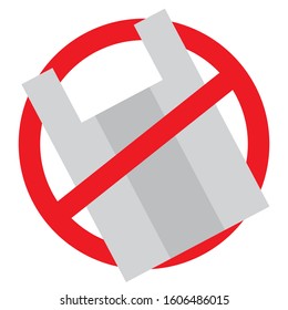 Campaign symbol to reduce the use of plastic bags