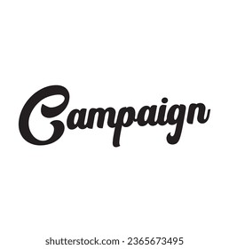 texto de campaña sobre fondo blanco.