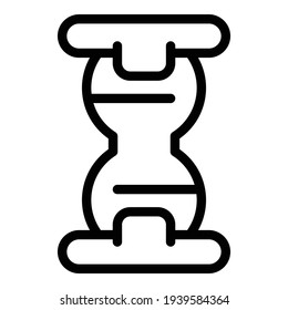 Campaign time icon. Outline campaign time vector icon for web design isolated on white background