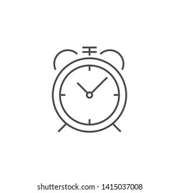 Campaign Timing Related Vector Thin Line Icon. Isolated on White Background. Editable Stroke. Vector Illustration.