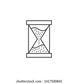 Campaign Timing Services Related Vector Thin Line Icon. Isolated on White Background. Editable Stroke. Vector Illustration.