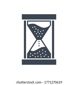 Campaign Timing Services Related Vector Glyph Icon. Isolated on White Background. Vector Illustration.