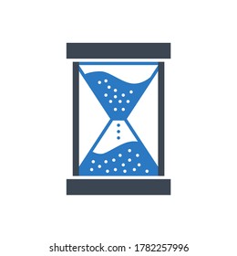 Campaign Timing Services Related Vector Glyph Icon. Isolated on White Background. Vector Illustration.