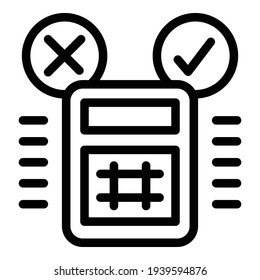 Campaign tips icon. Outline campaign tips vector icon for web design isolated on white background