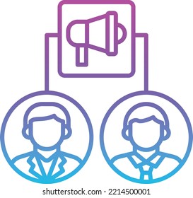 Campaign vector icon. Can be used for printing, mobile and web applications.