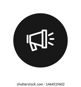 Campaigning vector icon, simple campaigning sign.
