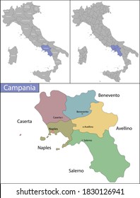 Campania is an administrative region of Italy located on the south-western portion of the Italian Peninsula