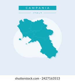 Campania (Autonomous region of Italy) map vector illustration, scribble sketch Campania map