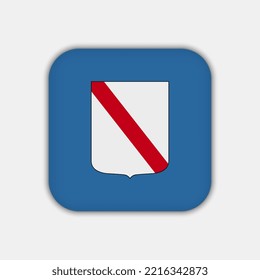 Campania Flag. Region of Italy. Vector illustration.