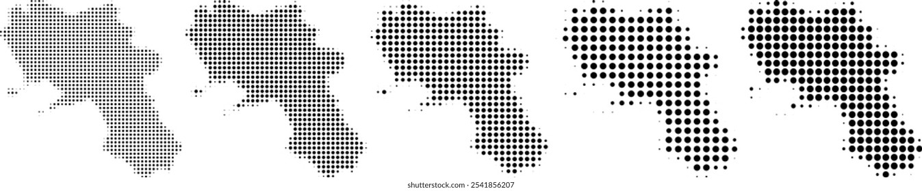 Campania Italy map halftone in different sizes.eps
