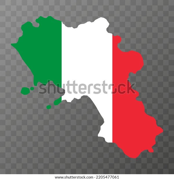 Campania Map Region Italy Vector Illustration Stock Vector Royalty   Campania Map Region Italy Vector 600w 2205477061 