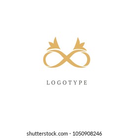 Campanula logo. Wedding floral icon. Luxury retro emblem. Cosmetics, Spa, Beauty salon, Decoration, Boutique vector logo.