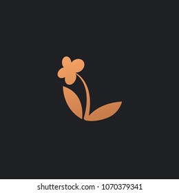 Campanula logo. Wedding floral icon. Luxury retro emblem. Cosmetics, Spa, Beauty salon, Decoration, Boutique vector logo. Royal Jewelry, Yoga, Premium Logo. Resort and Restaurant design illustration