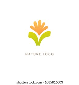 Campanula logo. Wedding floral icon. Luxury retro emblem. Cosmetics, Spa, Beauty salon, Decoration, Boutique vector logo. Royal Jewelry, Yoga, Premium Logo. Resort and Restaurant design illustration