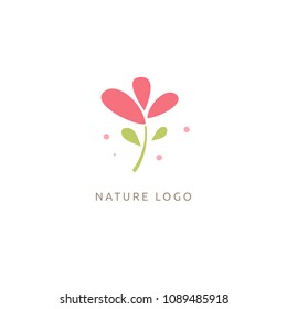 Campanula logo. Wedding floral icon. Luxury retro emblem. Cosmetics, Spa, Beauty salon, Decoration, Boutique vector logo. Royal Jewelry, Yoga, Premium Logo. Resort and Restaurant design illustration