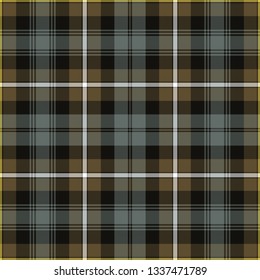 Campbel's Argyll Weathered tartan. Element for the seamless construction of a pattern for a traditional Scottish tartan of Campbel's Argyll clan, seamless pattern for fabric, kilts, skirts, plaids