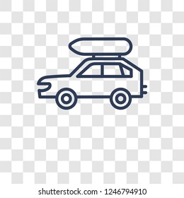 camper car icon. Trendy camper car logo concept on transparent background from Transportation collection