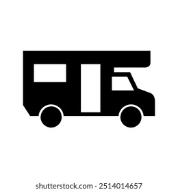 Icono de Camper ilustrado sobre fondo