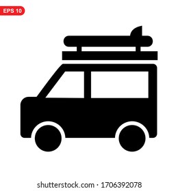 camper icon or logo isolated sign symbol vector illustration - high quality black style vector icons
