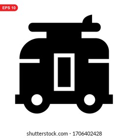 camper icon or logo isolated sign symbol vector illustration - high quality black style vector icons
