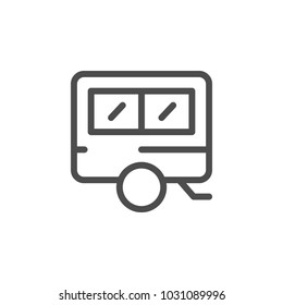 Camper line icon