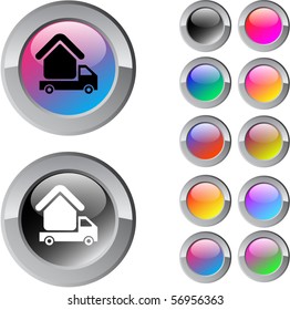 Camper multicolor glossy round web buttons.