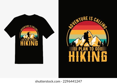 Camper outdoor adventure, mountain with tree print t-shirt design, Vector Typography, Inspiring Motivation Quote.