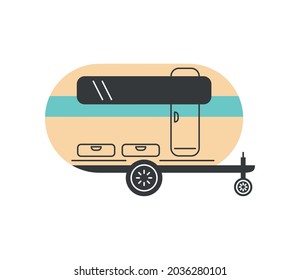 camper trailer classic recreational icon