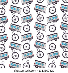 camper trailer compass camping background