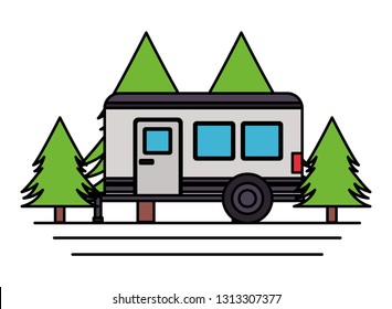 camper trailer trees