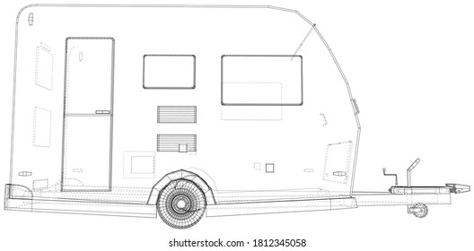 4,446 Trailer Sketch Images, Stock Photos & Vectors 