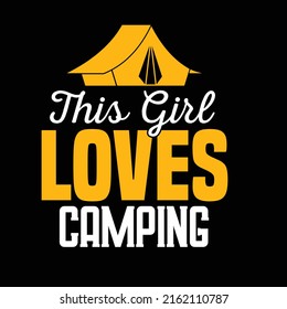 CAMPER TYPOGRAPHY T SHIRT DESIGN