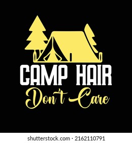 CAMPER TYPOGRAPHY T SHIRT DESIGN