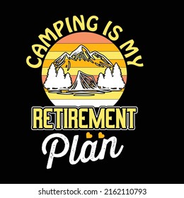 CAMPER TYPOGRAPHY T SHIRT DESIGN