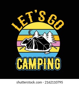 CAMPER TYPOGRAPHY T SHIRT DESIGN